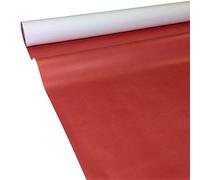 JUNOPAX 50M x 1.15M Banquet Roll paper tablecloth red | Disposable Table Covers | wetproof and damp wipeable