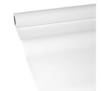 Junopax - Tovaglia di carta, resistente all'acqua e alle sbavature, 50 x 0.20 m, Bianco