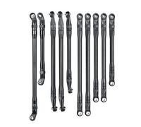 JUNPIY 10PCS/lot Alloy Link Rod Linkages Unassembled Kit 3 Types Ball Head 1:10, for Axial, for SCX10 90046 RC Crawler Car Parts Suspension Control Arm Link