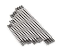 JUNPIY 12PCS Metal Link Rod Kit Sturdy Vehicle Steering Suspension Linkage, for 1:10 TRX6 RC Crawler Truck Parts Suspension Control Arm Link