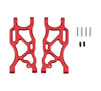 JUNPIY 2Pcs Metal Rear Lower Suspension Arm, for ARRMA 1/7 LIMITLESS INFRACTION 6S 1/8, for TYPHON 6S RC Car Upgrade Parts Suspension Control Arm Link(Red)