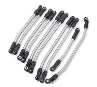 JUNPIY 30PCS/Set Metal Link Set With Rod End 313mm Wheelbase 1:10, for Axial, for SCX10 II 90046 RC Crawler Car Suspension Control Arm Link