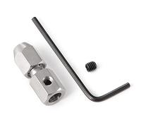 JUNPIY 5PCS/Set RC Boat Flexible Coupling 3.17mm/4mm/5mm/6mm CNC Stainless Steel Flex Collet Coupler Suspension Control Arm Link(3.17mm)