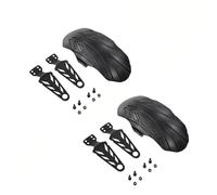 JUNPIY Electric Scooter Fender, Universal Carbon-Fiber-Pattern Mudguard, for VSETT 10+, for MUKUTA 10 Plus, for ZERO 10X, for KAABO Mantis 10-Inch Electric Scooter Fender Wing(2 PIECES)