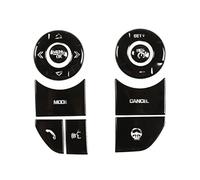 JUNPIY For Land, for Rover, for Discovery 5, for Range, for Rover, For Sport For VogueButton Trim Stickers Steering Wheel Switch(BLACK Style a Black)