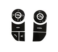 JUNPIY For Land, for Rover, for Discovery 5, for Range, for Rover, For Sport For VogueButton Trim Stickers Steering Wheel Switch(BLACK Style B Black)