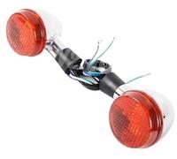 JUNPIY Front Rear Turning Indicator Lights 11V Motorcycle Lamp Turn Signals Blinker Light E13, for Shadow 400 750 VT750 04-07 Motorcycle Turn Signal Light(BLACK 2pc Front Indicator)