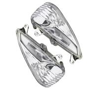 JUNPIY Front Rear Turning Indicator Lights Motorcycle Turn Signals Lamp Blinker Lens Cover, for CBF600S Varadero1000 2004-2016 Motorcycle Front Rear Indicator Light(BLACK Clear)