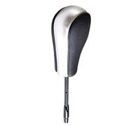 JUNPIY Gear Knob Car Automatic Gear Shift Knob Lever Stick Replacement, for, E81 E82 E87 E90 E91 E92 E93 E36 E38 E39 E46 E53 E60 Gear Shift Knob(Black Matt Silver-Long)