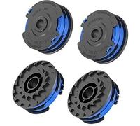 JUNPIY Line String Trimmer Spool, for Greenworks, 1.65mm dia Double Line 8. long Trimmer Spool Grass Trimmer Line, for 40V Lawn Trimmers G40LT G40LTK2 G40LTK2x (4) Strimmer Spool Replacement(BLACK 4)