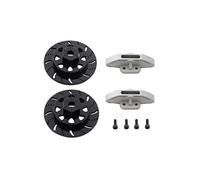 JUNPIY Metal Front Rear, for AR14B Axle Housing Steering Knuckle C-Hub Hex Rotor Caliper, for 1/10 RC Rock Bouncer, for Axial RBX10 Ryft Suspension Control Arm Link(Rotor Caliper-A)