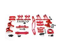 JUNPIY Metal Modification Accessory Kit Suspension Arms Steering Knuckle, for Tamiya, for TT-02 TT02 1/10 RC Car Upgrade Parts Suspension Control Arm Link