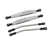 JUNPIY Metal Rear Arm Kit Suspension Link Rod, for Axial, for RR10 90048 90053, for Wraith 1/10 RC Crawler Car Upgrade Parts Suspension Control Arm Link(Silver)