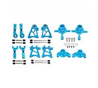 JUNPIY Metal Suspension Arms Steering Knuckle Hub Carrier Set, for Tamiya, for TT-02 TT02 1/10 RC Car Upgrade Parts Accessories Suspension Control Arm Link
