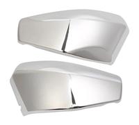 JUNPIY One Pair Motorcycle Chrome ABS Battery Side Fairing Covers VTX 1300 R/S/C/T 2003-2009 2008 2007 2006 2005 2004 Motorcycle Side Cover