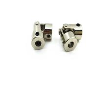 JUNPIY Stainless Steel Metal Ship Model Boat Joint, for D90 SCX10 RC Car Boat Connector 4 To 3.17mm 5 To 5mm 6 To 6mm Suspension Control Arm Link(5 to 4mm 2pcs)