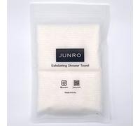JUNRO (2 Pack) Exfoliating Shower Towel - Korean White Hanji Paper Exfoliating Washcloth for All Skin Types - Made in Korea