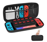 Junrvivy Switch 2 Tasche Nintendo, Schwarz Handtasche Schutzhülle Tragbar Aufbewahrung Konsole & Zubehör für 2025 Nintendo Switch 2-Konsole und Zubehör