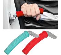 JUNSHUO 2PCS Car Door Handle for Elderly, Car Assist Support for Getting in and Out of Cars, Portable Grab Bar for Seniors and Handicapped (Red & Green)