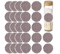 JunShXinX Kreis Match Striker Aufkleber, Runde Match Strike Papier mit Klebstoff, Pre-Cut Match Striker Papier