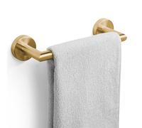 JunSun Bathroom Towel Bar 9 Inch Brushed Gold Towel Racks Wall Mount Bath Hand Towel Holder Modern Home Decor Towel Rod Bathroom Hardware Stainless Steel Towel Hanger Gold Towel Rail Single Towel Bars