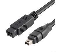 JUNSUNMAY FireWire High Speed Premium DV 800 9 Pin Male To FireWire 400 4 Pin Male IEEE 1394 Cable, Length:4.5m