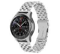 Juntan Watch Strap Compatible for Samsung Galaxy Watch 46mm Galaxy Watch 3 45mm Gear S3 Frontier Classic Silver