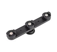 Junterone 1/4 Screw Hole Cold Shoe Bracket Vlog Expansion Bracket 3 Hot Shoe Adapter,for Camera Tripod Cell Phone Clip