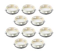 Junterone 10 Pcs Musical Tambourine Tambourine Drum Round Percussion Gift for KTV