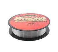 Junterone 100m Transparent Nylon Fishing Line Fishing Line Red Main Line Sub-Line Fishing Line Line Number 0.8 Transparent