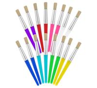 Junterone 16 PCS Paint Brushes Kids Washable Children Colorful Big Paint Brush Set Round Acrylic Brush Large Chubby Craft Brushes