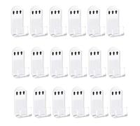 Junterone 18Pcs Records Holder Acrylic Wall Mount Album Disc Show Rack Clear Vinyl Display No Drill Storage Floating Shelf