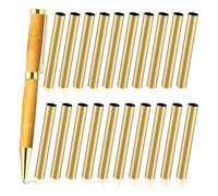 Junterone 20pcs Slim 7mm Brass Pen Transfer Accessories for DIY Pen Creation, Office Supplies, and Gifts