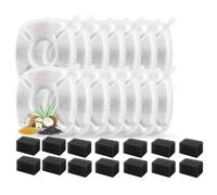 Junterone 28Pcs Cat Water Fountain Replacement Filters Water Fountain Filters Pre-Filter Sponges for 95oz/2.8L Cat Pet Fountain