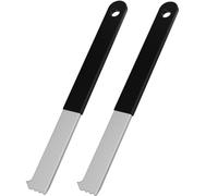 Junterone 2Pcs Paver Puller, Paver Extractor Tool with Joint Scraper Mini Teeth & Gripper Slots, Paver Removal Tool for Garden