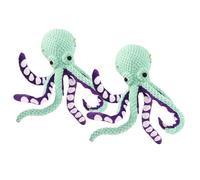 Junterone 2PCS Premium Pet Plush Toy Premium Pet Plush Octopus Squeaky Dog Toys for Large Dogs Plush Dog Toys with Soft Fabric