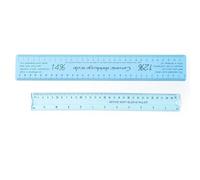 Junterone 2Pcs Set Ceramic Shrink Scale Ruler Flexible Plastic DIY Shaping Ceramic Multifunctional Drawing Measuring Tool Pottery A