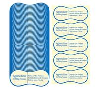 Junterone 500 Pcs Adhesive Protective Hygiene Try on Stickers Hygienic Liner Bulk for Swimwear -Underwear