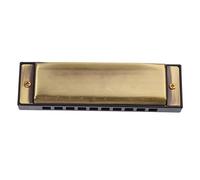 Junterone Diatonic Harmonica 10 hole 20 tone Bronze tone DO C Key Music in Mouth