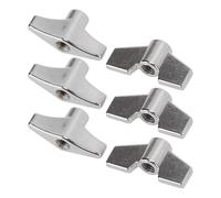 Junterone Drum Set Fixed Wing Nuts T Type Stand Nut Cymbal Washer Replacement Percussion Instrument Parts