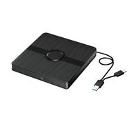Junterone External Blu Ray Drive,CD/DVD Burner Player with Read/Write Capability Portable Blu-Ray Player for PC Laptop Win10