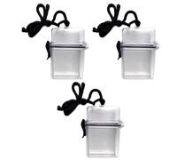 Junterone ID Card Holder Beach Jar Gift Rescue Square Storage Box with Hanging Loop and Rope