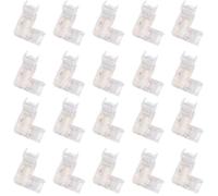 Junterone LED Light Strip Connector Right Angle Connector Cob RGB Light Strip 90 Degree L Shape 5mm