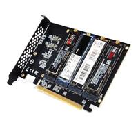 Junterone PCIE .2 NVME Adapter NVMe M.2 PCI Adapter 32Gbps PCI-E Card PCI X16 M Key SSD Computer Expansion Card Add onCards