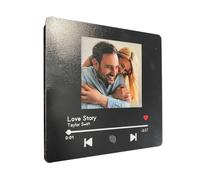 Junterone Photo Music Box Fridge Stickers for Music Lover Replaceable Photo Couple Present Personalized Music Fridge Sticker Can Play Songs Refrigerator Magnets B