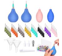 Junterone Pottery Tools Supplies Ceramic Precision Applicator, Ceramic Glaze Squeeze Bottle Tools for Pottery Art Decoration Kit