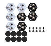 Junterone Self Adhesive Caster Wheels 8Pcs, 360 Degree Swivel Wheels Caster Wheels for Kitchen Appliances