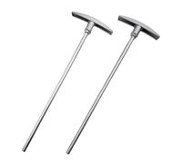 Junterone Set of 2 RV Waste Valve Extension Tubes 9" TX9HPB Replacement for RV Waste Valve Handle Extension Rod Aluminium Valve