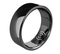 Junterone Smart Ring Health Monitor for Men Women Bluetooth Blood Pressure Heart Rate Sleep Monitor Ip68 Waterproof Easy Install Easy to Use (Black)