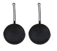 Junterone Storage Bag Portable Dustproof Baby Storage Silicone Bag with Lanyard Baby Storage Bag Black